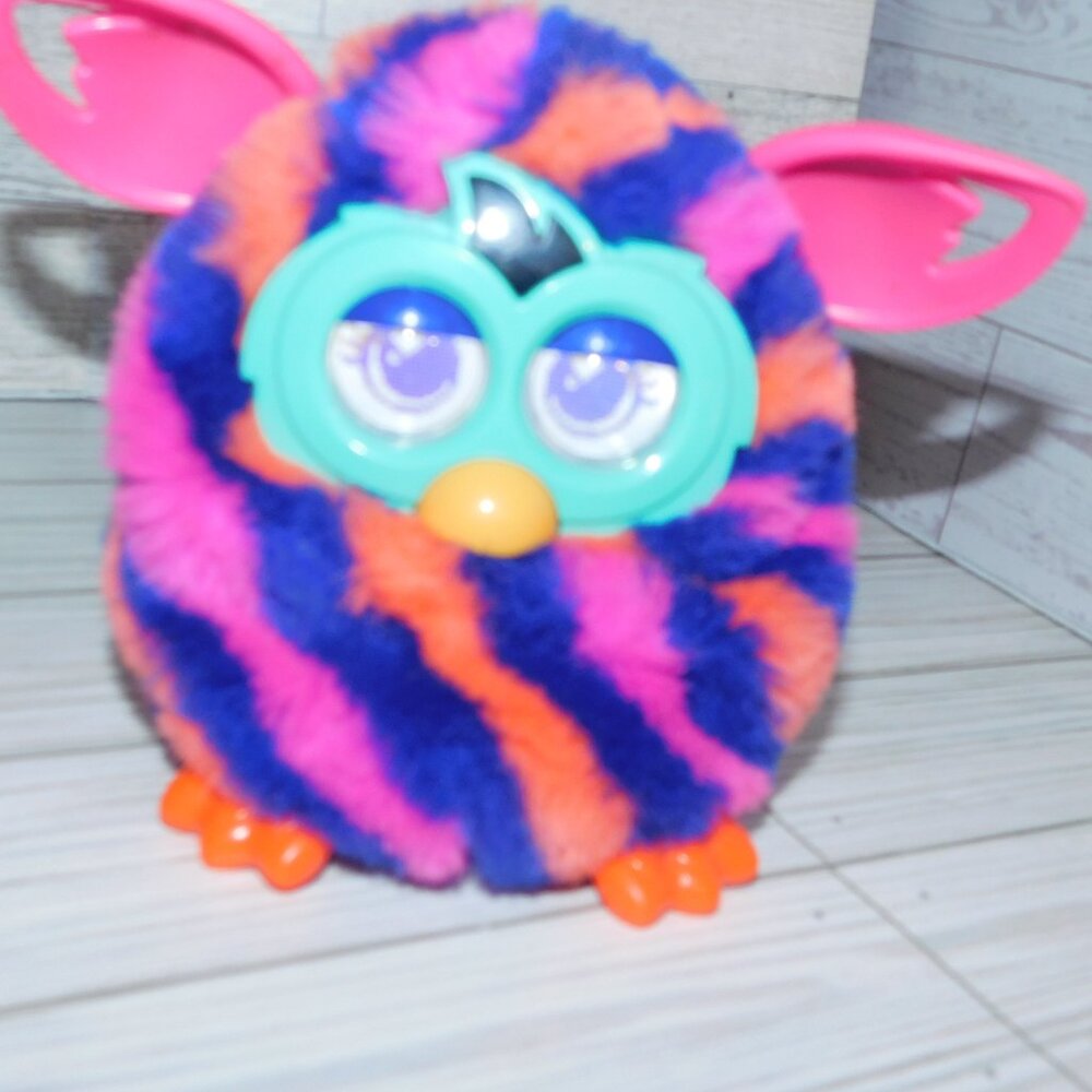 FURBY STRIPPED Purple Pink WORKS *